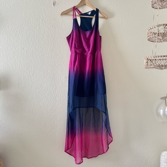 VOLCOM Sidewalk Flight Dress high low chiffon - Picture 8 of 11